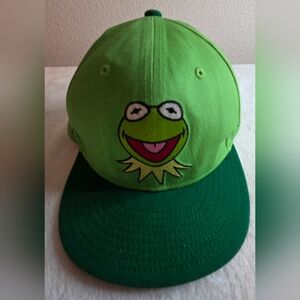 New Era Kids Green Character Snapback Hat with Dark Green Brim